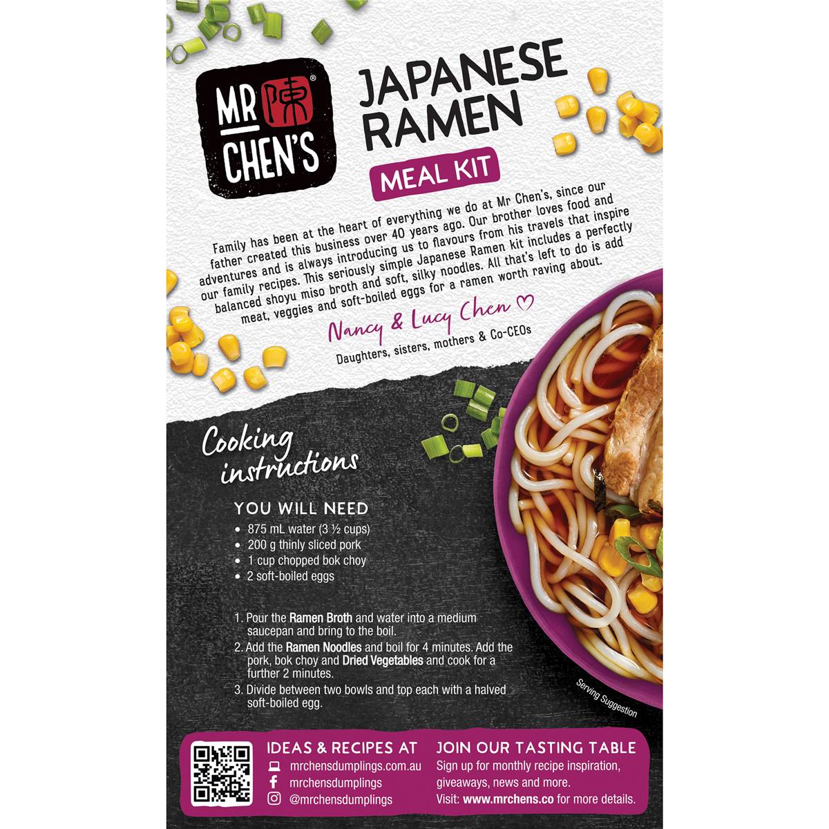 Mr Chen's Japanese Ramen Meal Kit 254g