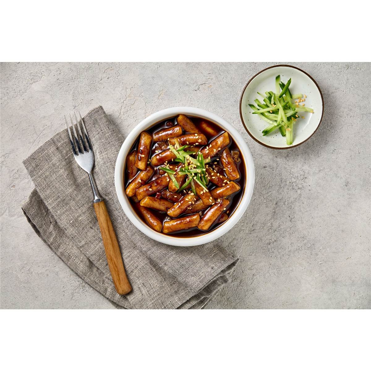 Wokka Topokki Meal Kit Jjajang Sauce Caramelised Soy Bean 240g