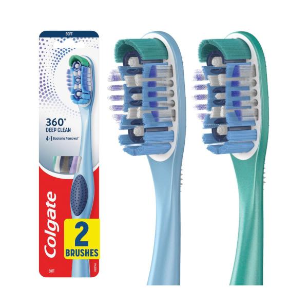 COLGATE 360 DEGREE SOFT TOOTHBRUSH 2 PACK