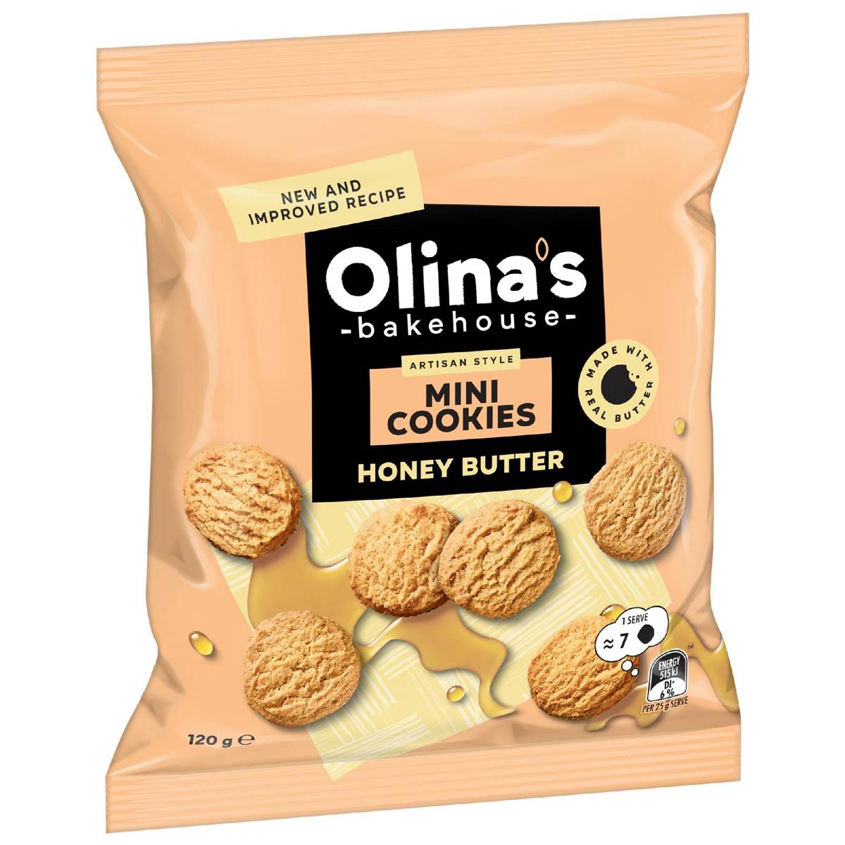 Olina's Bakehouse Mini Cookies Honey Butter 120g