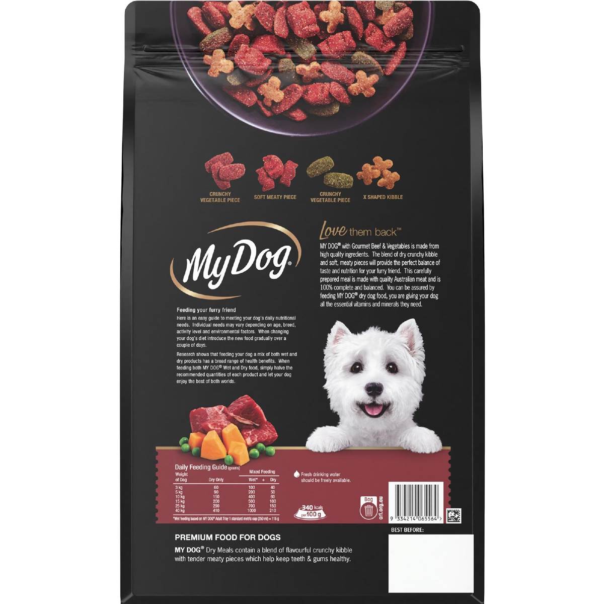 My Dog Dry Dog Food With Gourmet Beef & Vegetables 2.8kg