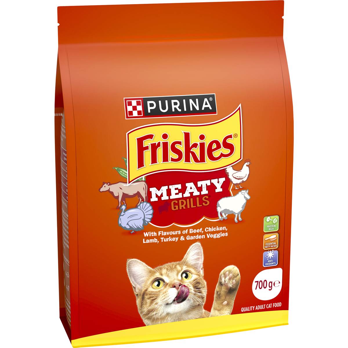Friskies Meaty Grills Cat Food 700g
