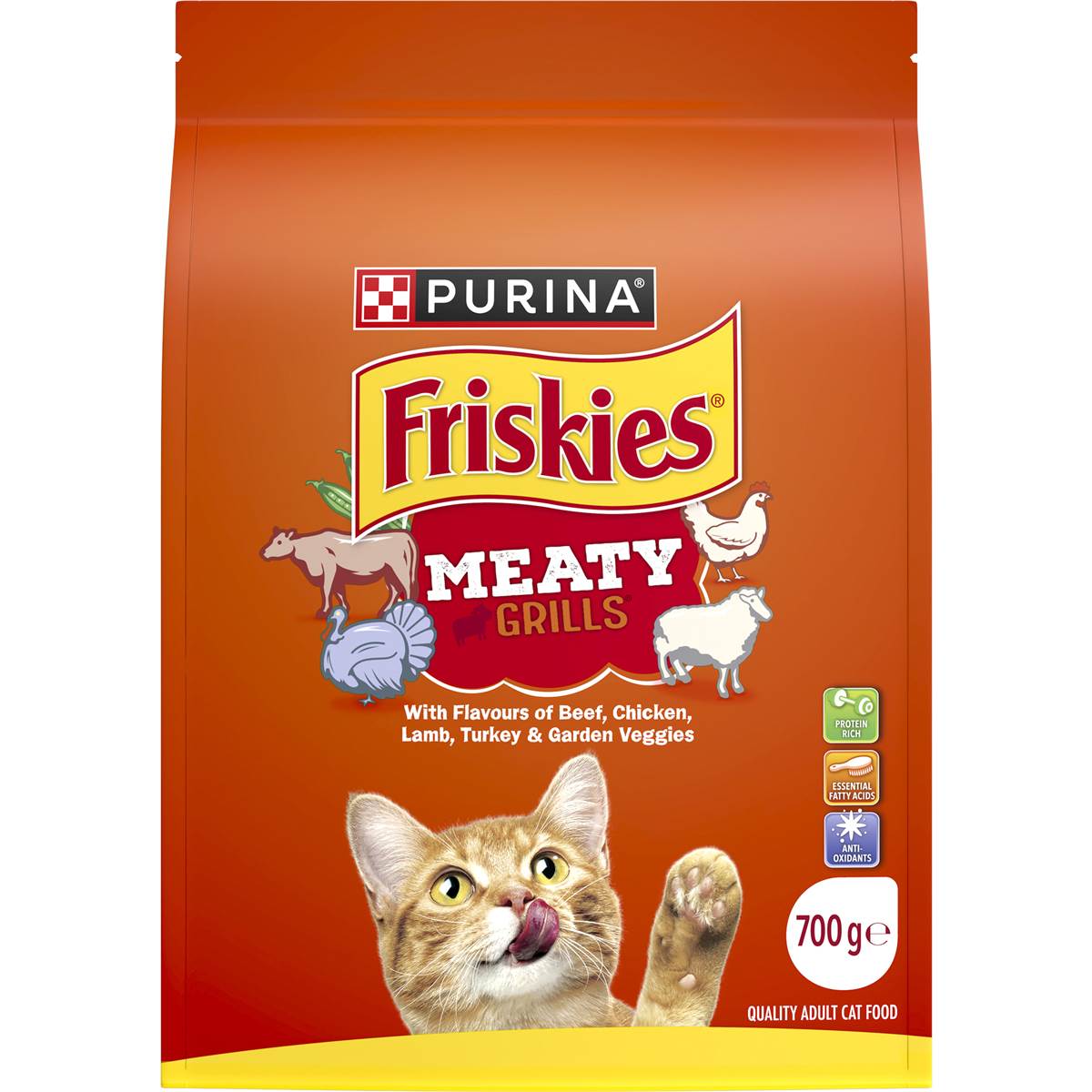 Friskies Meaty Grills Cat Food 700g
