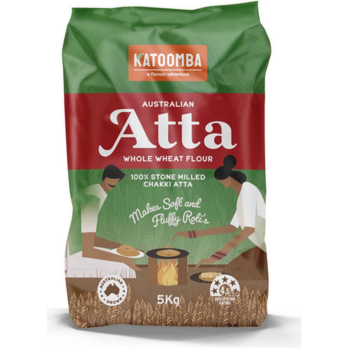 Katoomba Australian Atta Whole Wheat Flour 5kg