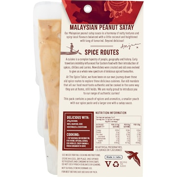 The Spice Tailor Malaysian Peanut Satay Sauce 275g