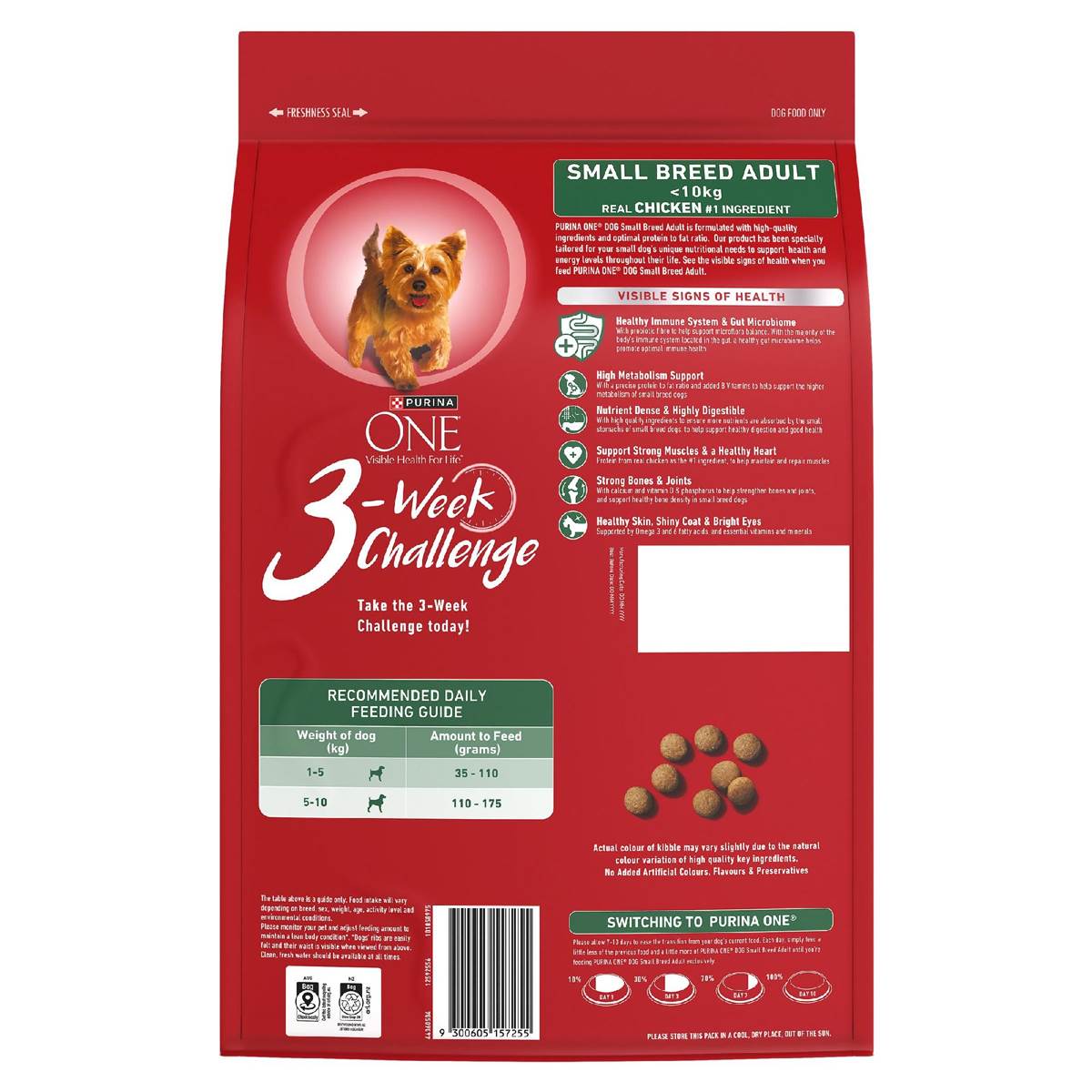 Purina One Small Adult Dry Dog Food Chicken 2.5kg