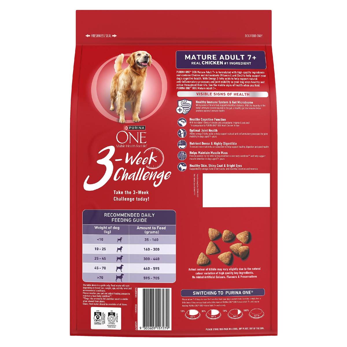 Purina One Mature Adult 7+ Chicken Dry Dog Food 2.5kg