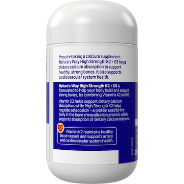 Nature's Way Vitamin K2 + D3 30 Tablets each