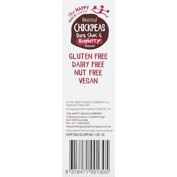 The Happy Snack Company Chickpeas Dark Choc & Raspberry 5 pack