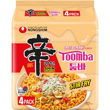 Nongshim Shin Ramyun Toomba Stir Fry 4 pack