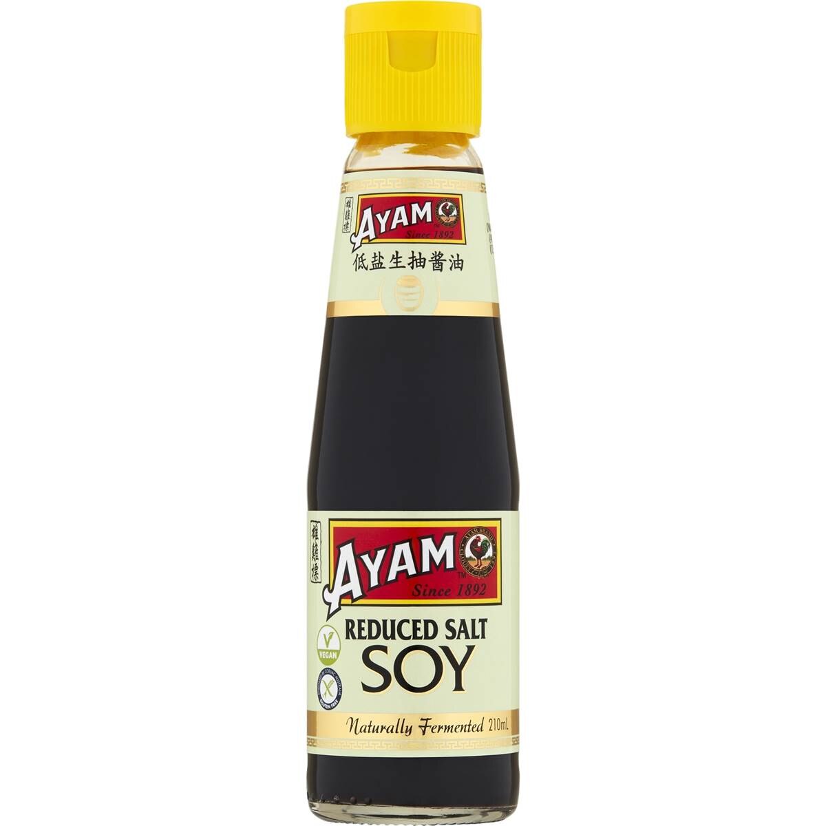 Ayam Reduced Salt Soy Sauce 210mL
