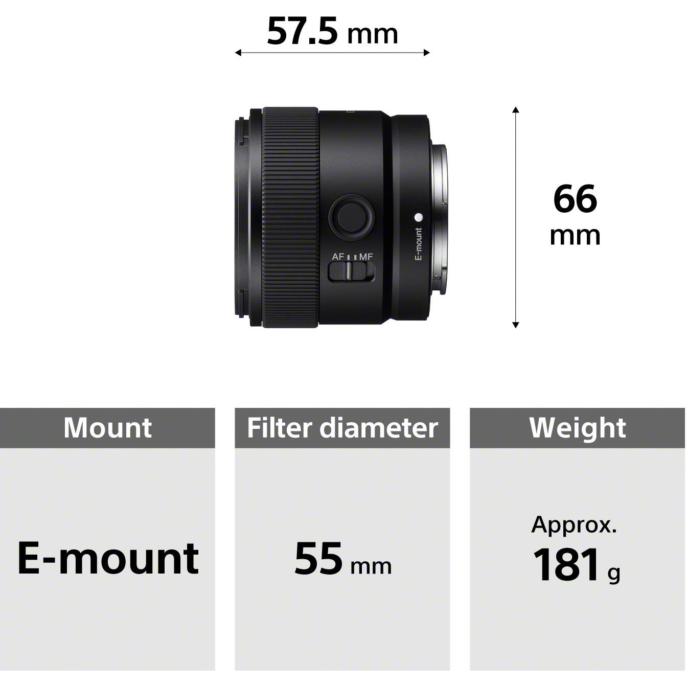 Sony-SEL11F18 11mm F1.8 Camera Lens