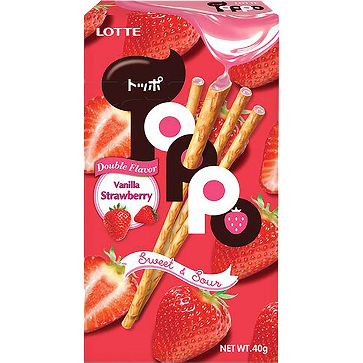 Lotte Toppo Strawberry 40g