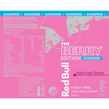Red Bull Berry Edition Sugar Free 250mL