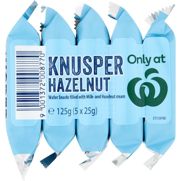 Knusper Hazelnut Wafer Snacks 125g