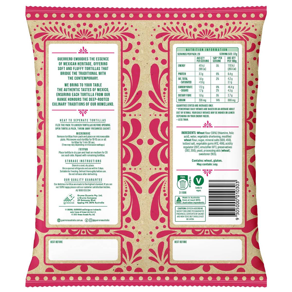 Guerrero Homestyle Fajita 20 pack