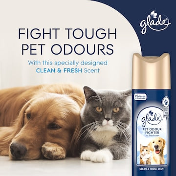 Glade Pet Odour Fighter Air Freshener Clean & Fresh 200g
