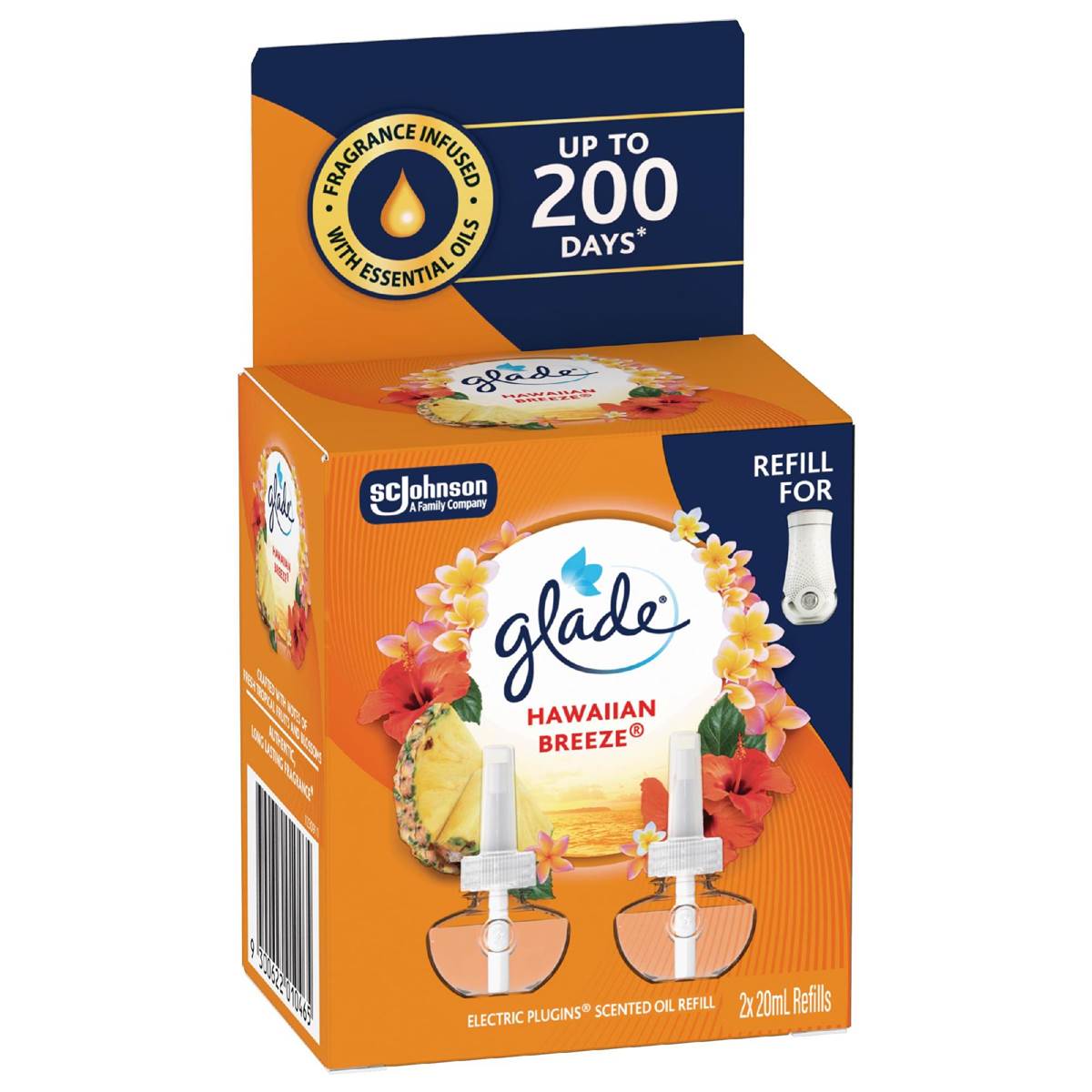 Glade Electric Plugins Refill Hawaiian Breeze 2 pack