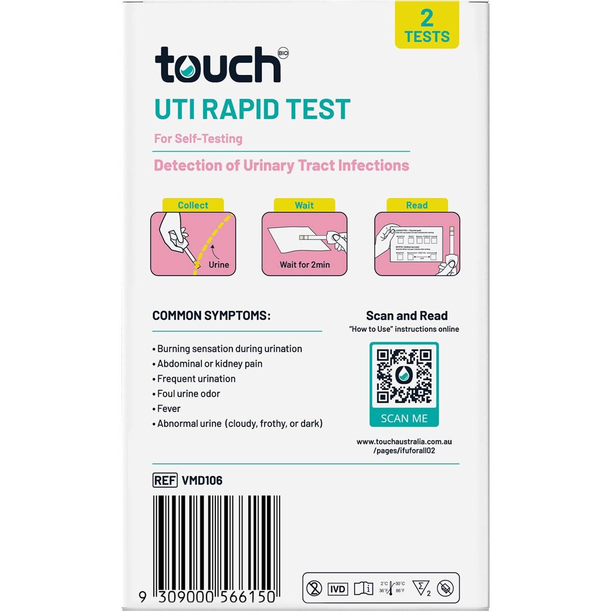 Touch UTI Rapid Test 2 pack