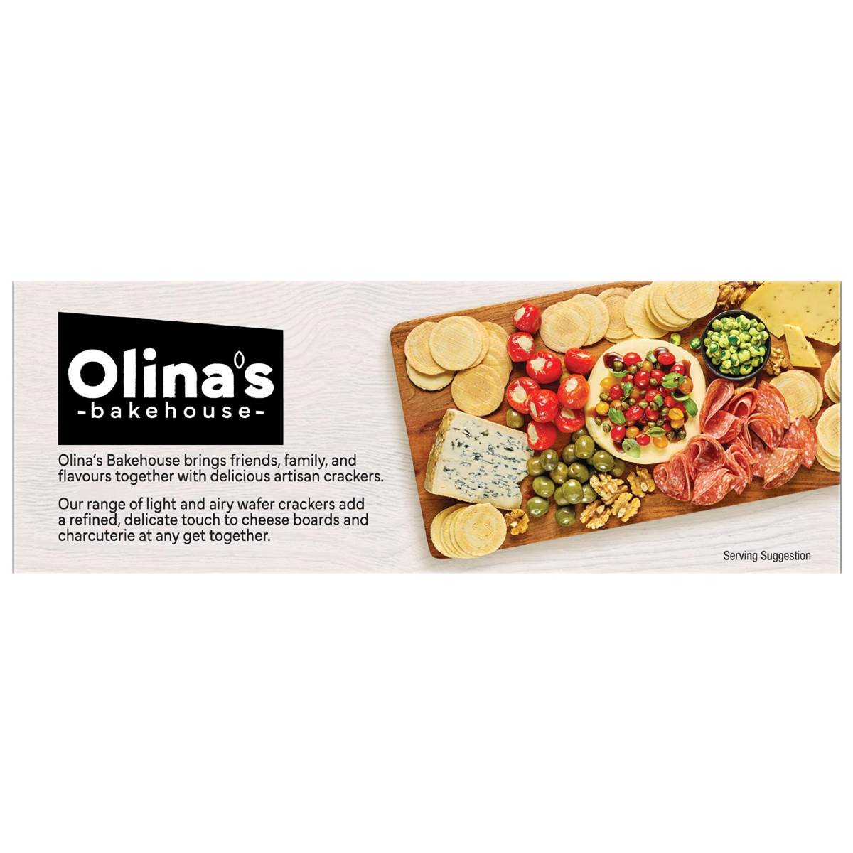 Olina's Bakehouse Wafer Crackers Rosemary & Sea Salt 100g