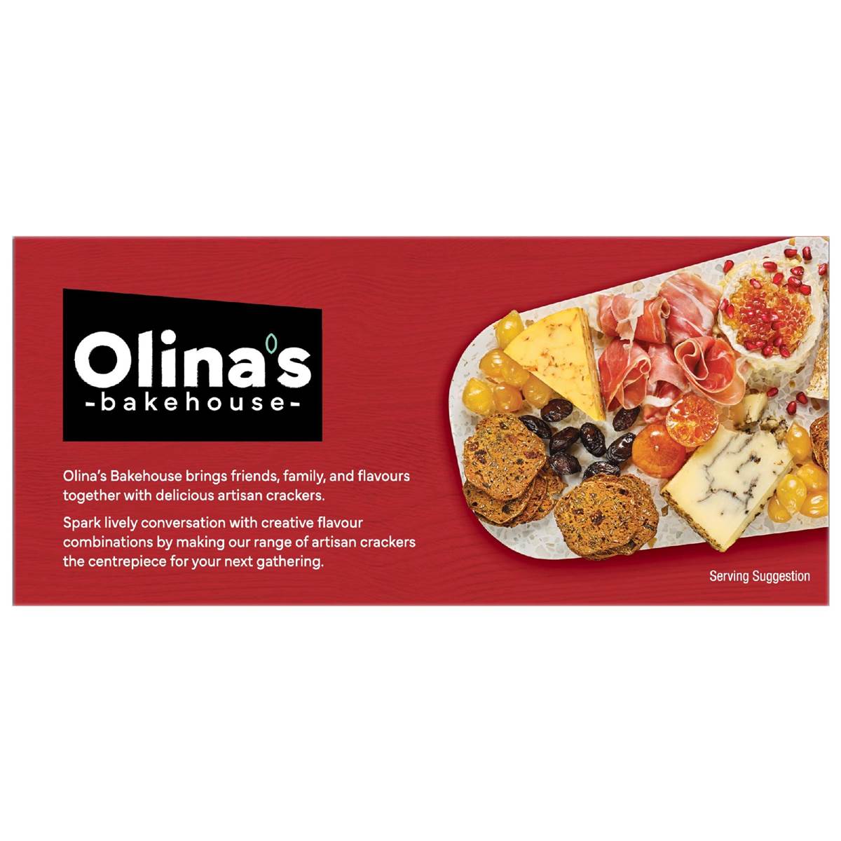 Olina's Bakehouse Artisan Crackers Chilli Garlic & Cashew 100g