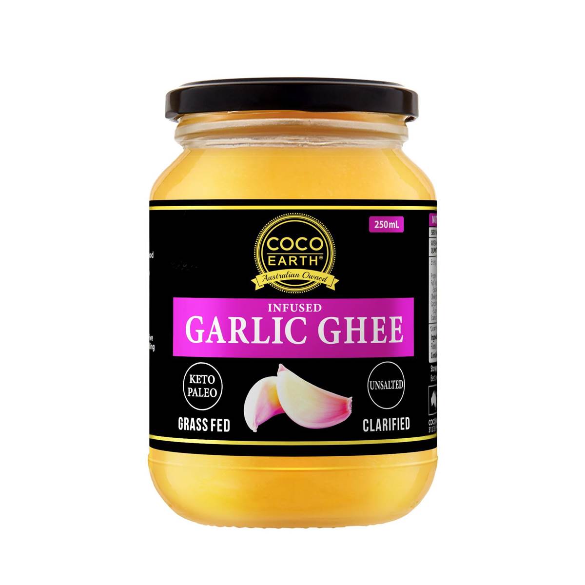 Coco Earth Infused Garlic Ghee 250mL