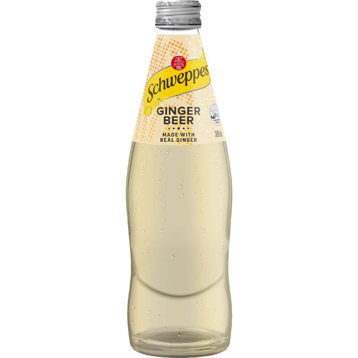Schweppes Ginger Beer Soft Drink 4 x 300mL