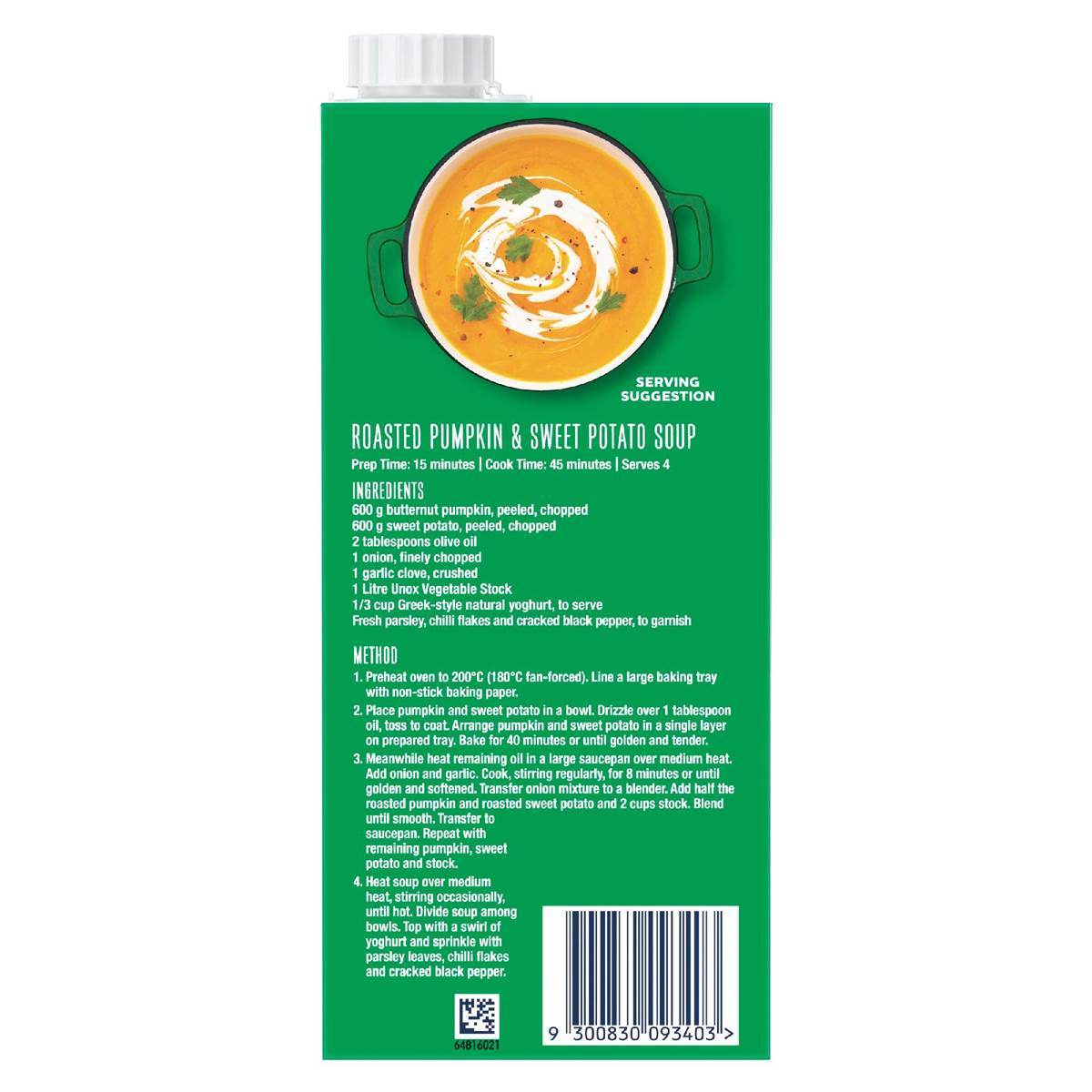 Unox Real Vegetable Liquid Stock 1L