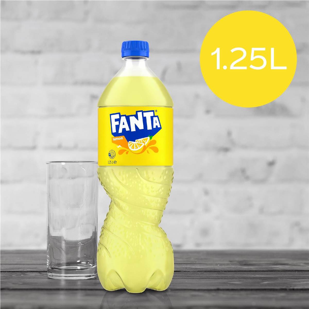 Fanta Lemon Soft Drink Bottle 1.25L
