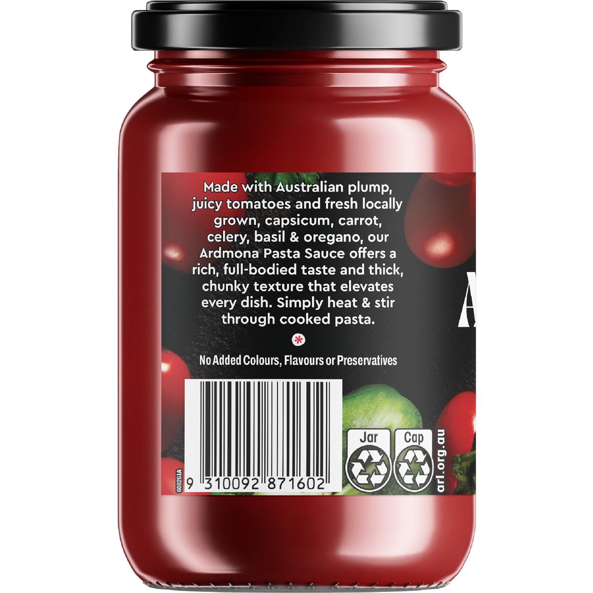 Ardmona Vegetable Pasta Sauce 360g