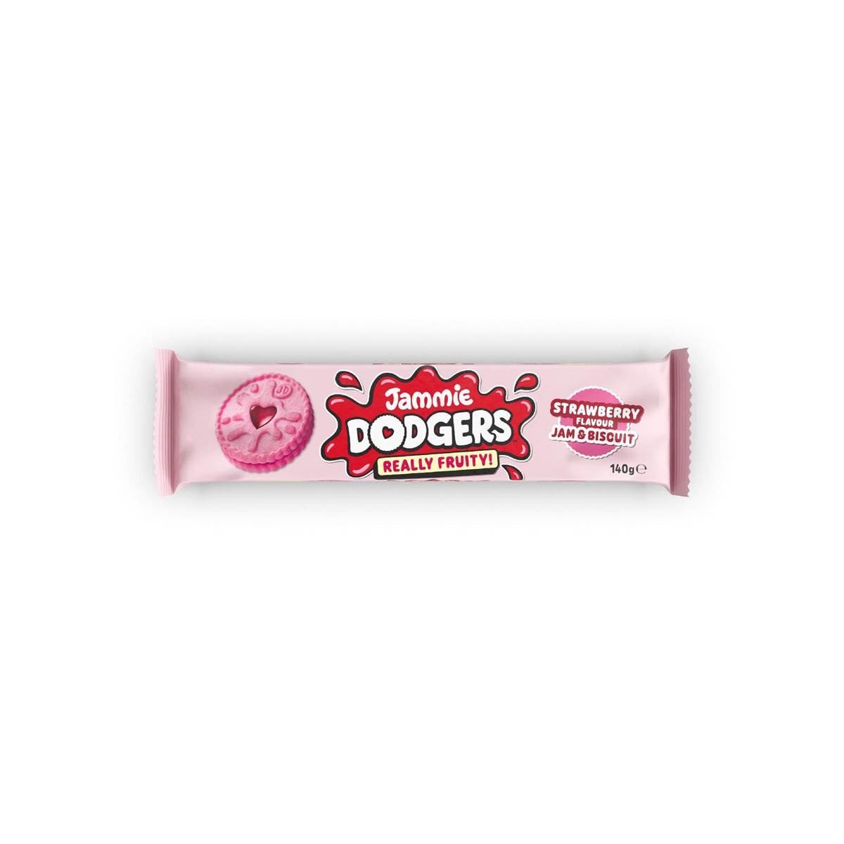 Jammie Dodgers Really Fruity Strawberry Jam Biscuits 140g