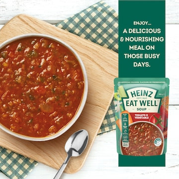 Heinz Eat Well Soup Pouch Tomato & Vegetable 380g
