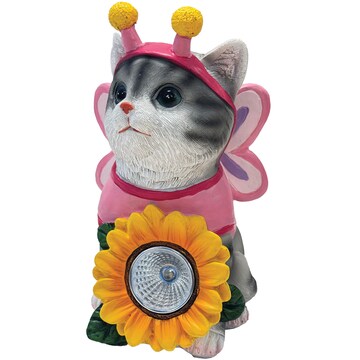 Gardman Solar Polyresin Butterfly Kitten each