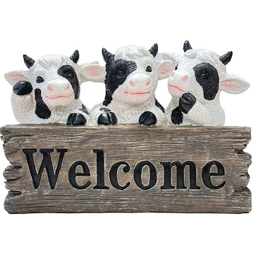 Gardman Animal Welcome Sign Cow Sign Cow each