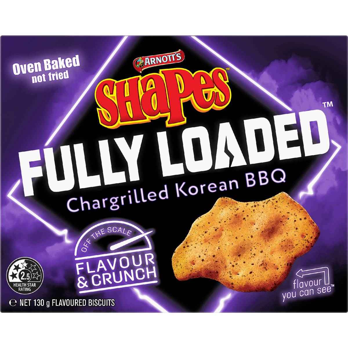 Arnotts Shapes Fully Loaded Korean BBQ 130g