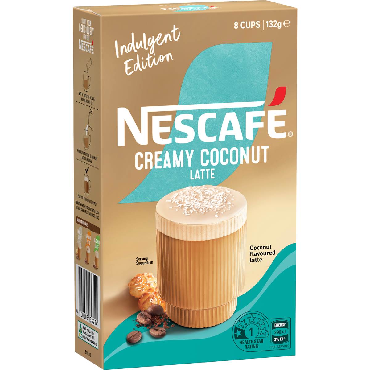 Nescafe Creamy Coconut Latte Sachets 8 pack