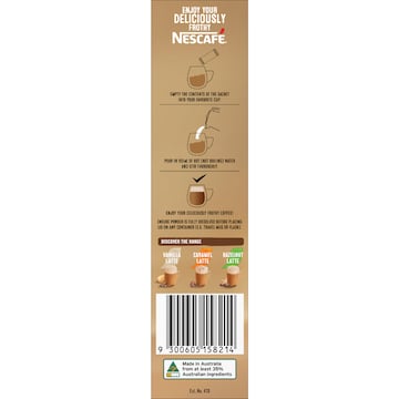 Nescafe Creamy Coconut Latte Coffee Sachets 8 pack