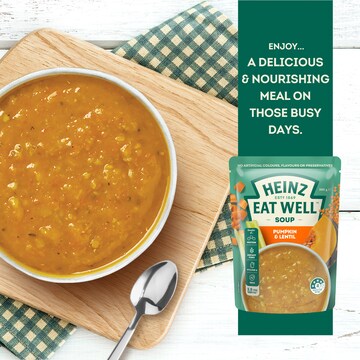Heinz Eat Well Soup Pouch Pumpkin & Lentil 380g