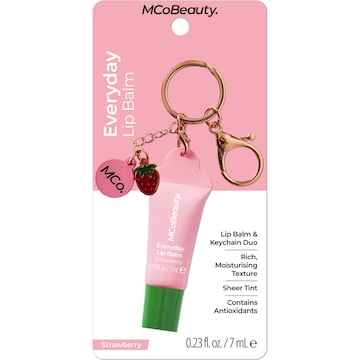 MCoBeauty Everyday Lip Balm Keyring Strawberry each