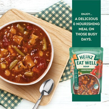 Heinz Eat Well Soup Pouch Minestrone 380g