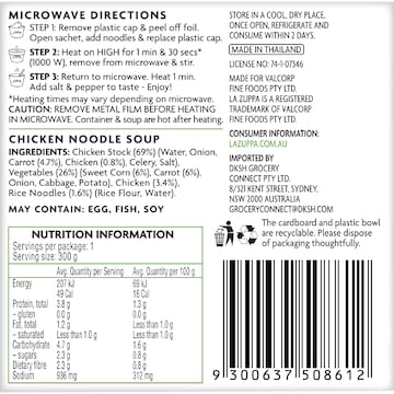 La Zuppa Soup Bowl Chicken Noodle 300g