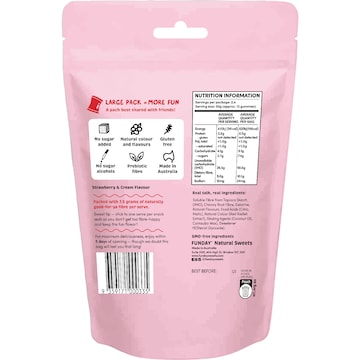 Funday Share Bag Lollies Strawberries & Cream 120g