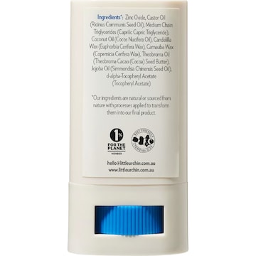 Little Urchin SPF 50+ Natural Zinc Stick Clear 20g