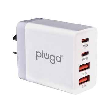 Plugd 4 in 1 Wall Charger USB A & C each