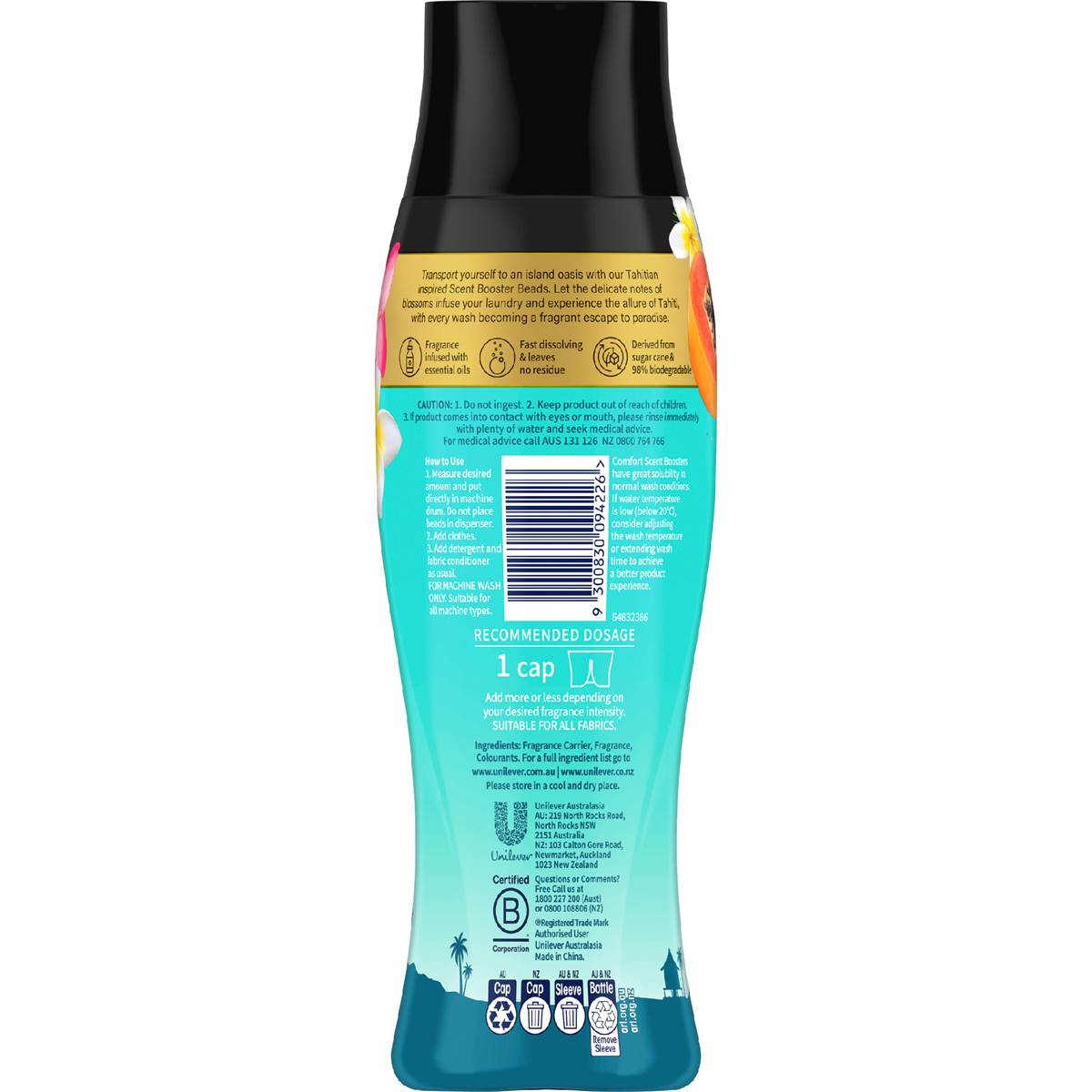 Comfort Tahiti Dreams Scent Booster Frangipani Papaya & Guava 425g