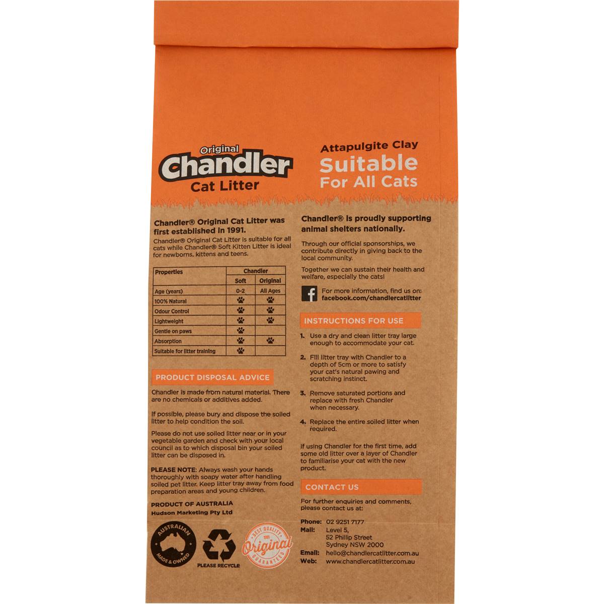 Chandler Cat Litter Original 7l