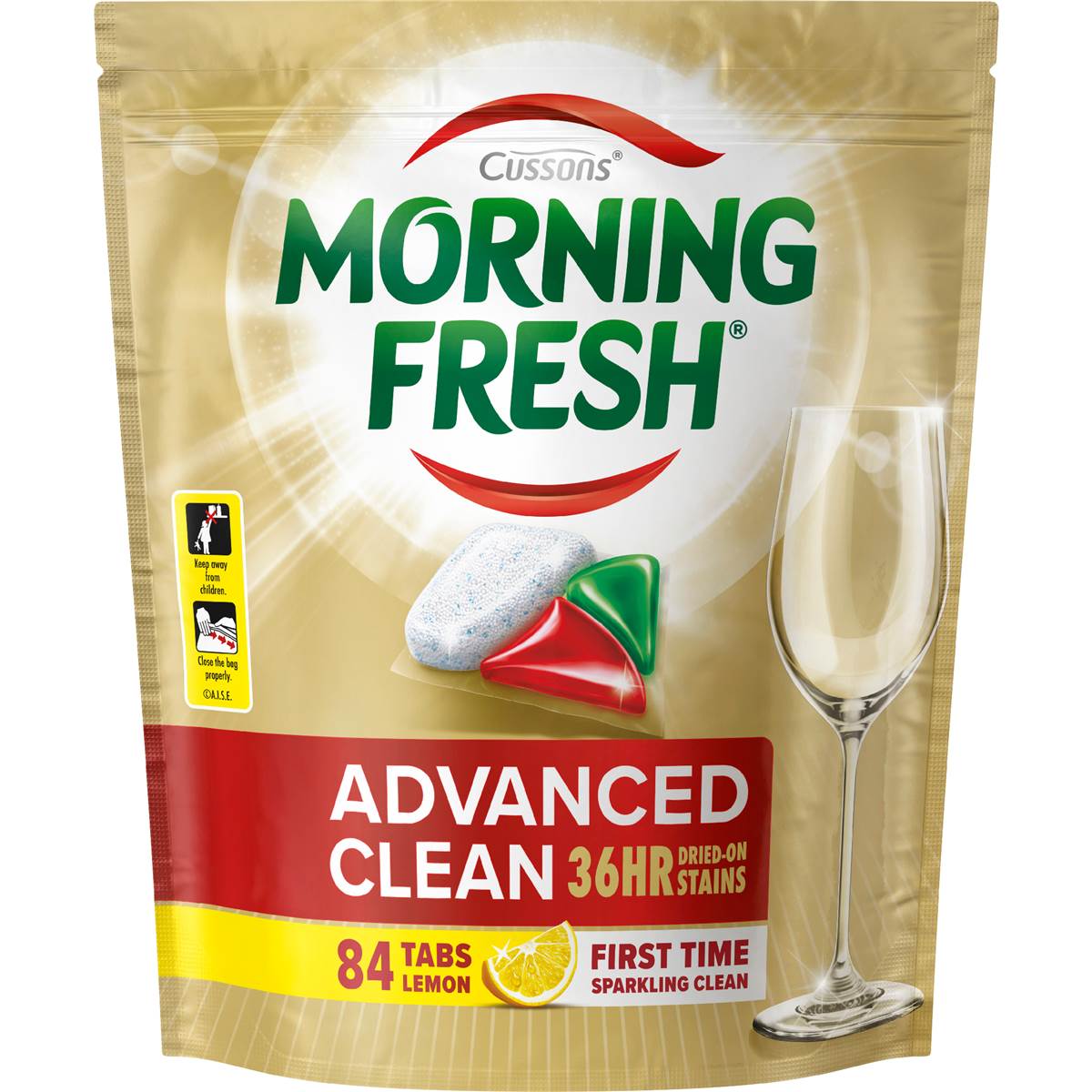 Morning Fresh Advanced Clean Dishwasher Tablets Lemon 84 pack
