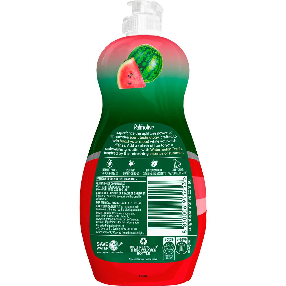 Palmolive Ultra Dishwashing Liquid Watermelon Fresh 500mL