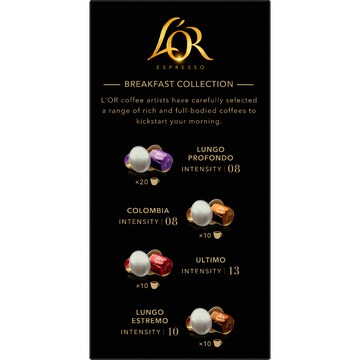 L'Or Breakfast Collection Coffee Pods Nespresso Compatible 50 pack