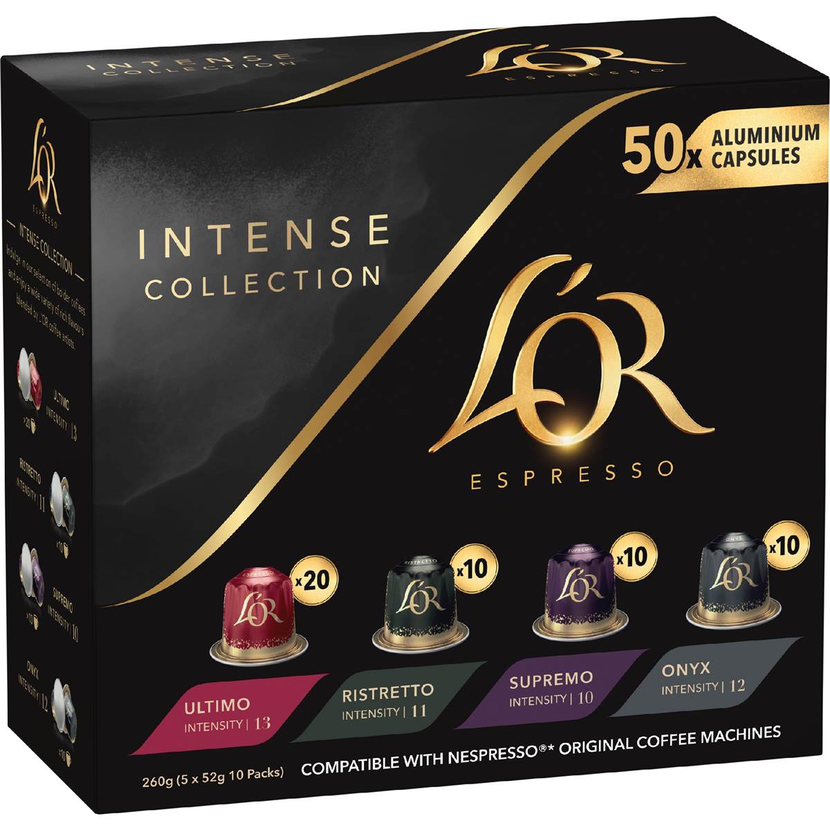 L'Or Espresso Intense Collection Coffee Pods 50 pack